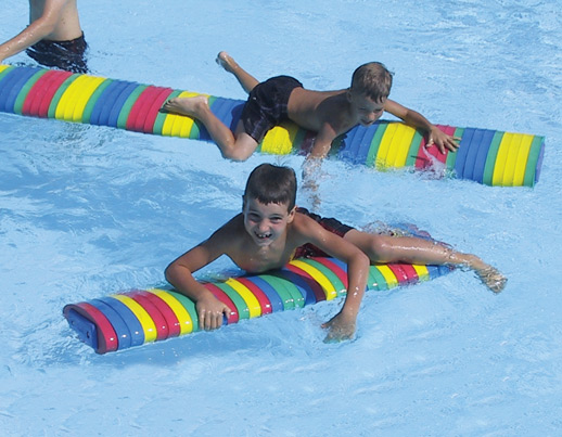 jeu aquatique roul'eau plat