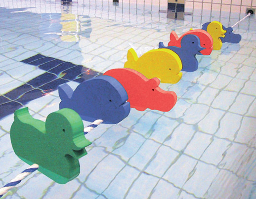 Animaux flottants pour corde de piscine