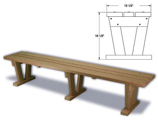 Wide Plastic Bench