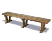 Wide Plastic Bench